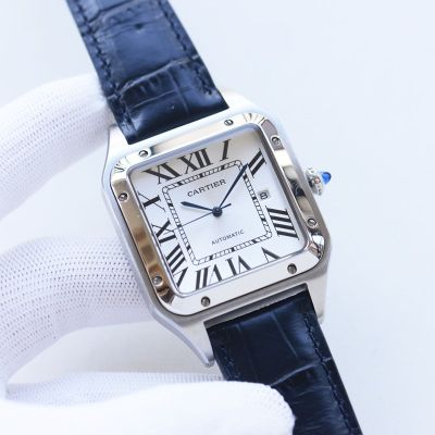 TW Factory Cartier 316L Steel 8215 Movement 39.5MM Men's White Watch